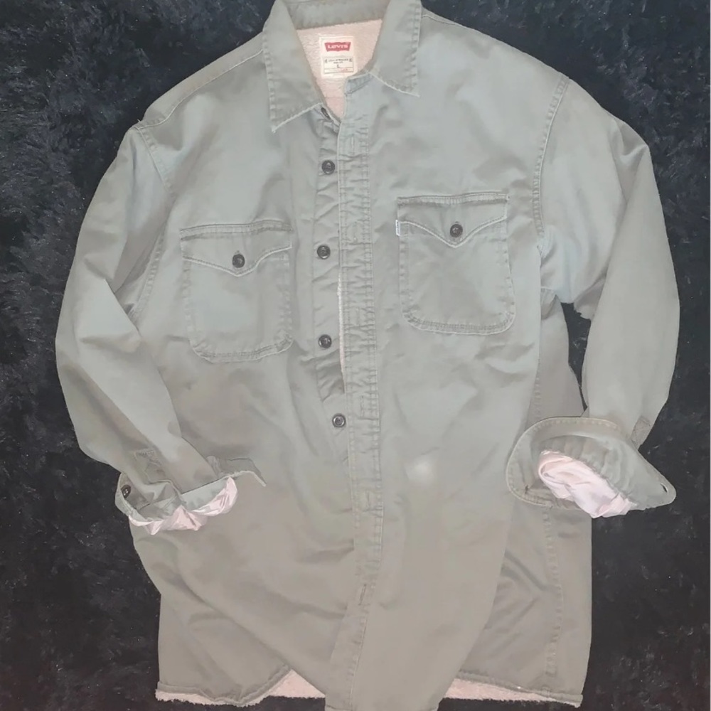 Green Levi's jacket